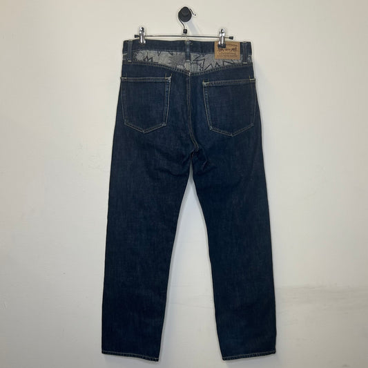 STUSSY DARK BLUE SKETCH DENIM