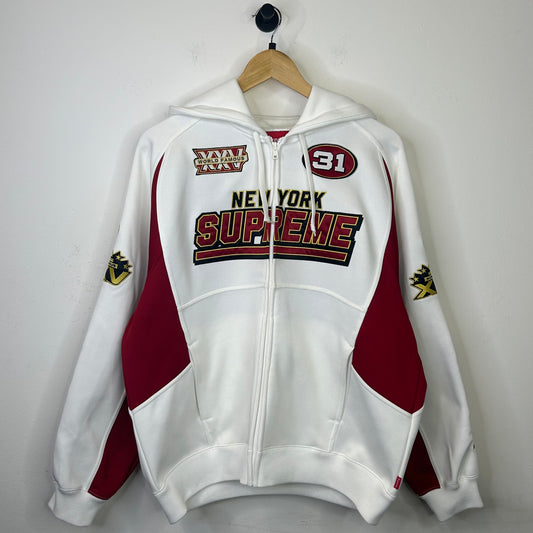 SUPREME FOOTBALL ZIPUP HOODIE