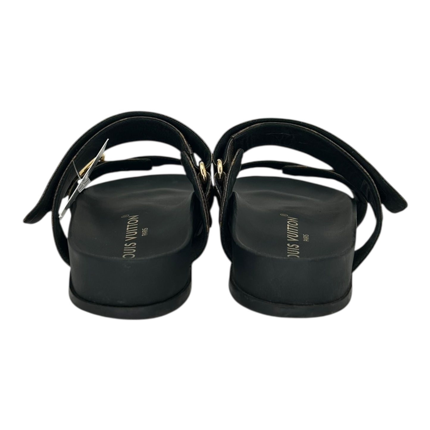 PREOWNED LOUIS VUITTON BOM DIA FLAT SANDALS