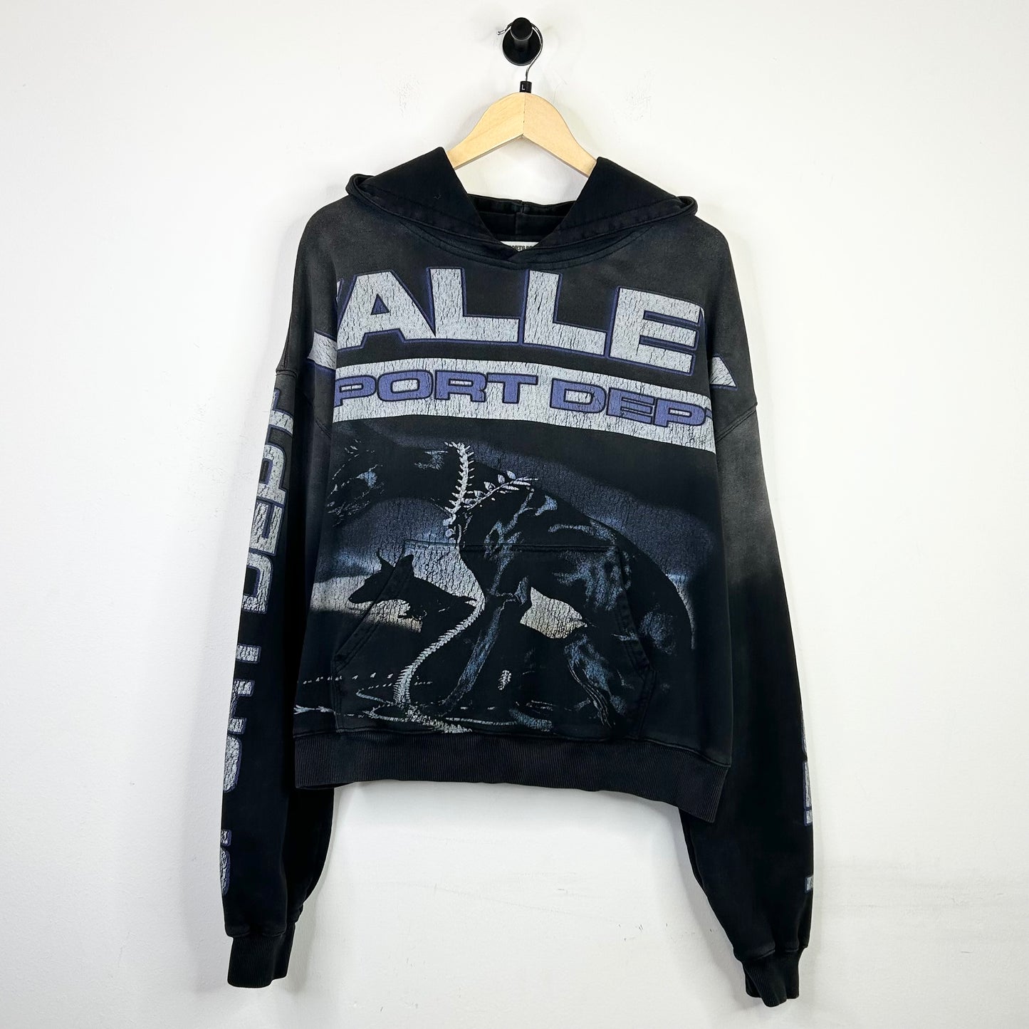 VALE FOREVER WATCHDOG HOODIE SWEATSHIRT VINTAGE BLACK