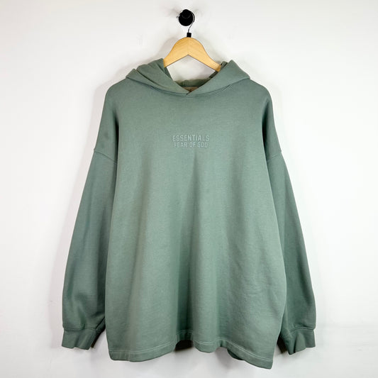 ESSENTIALS SEAFOAM GREEN PULLOVER HOODIE