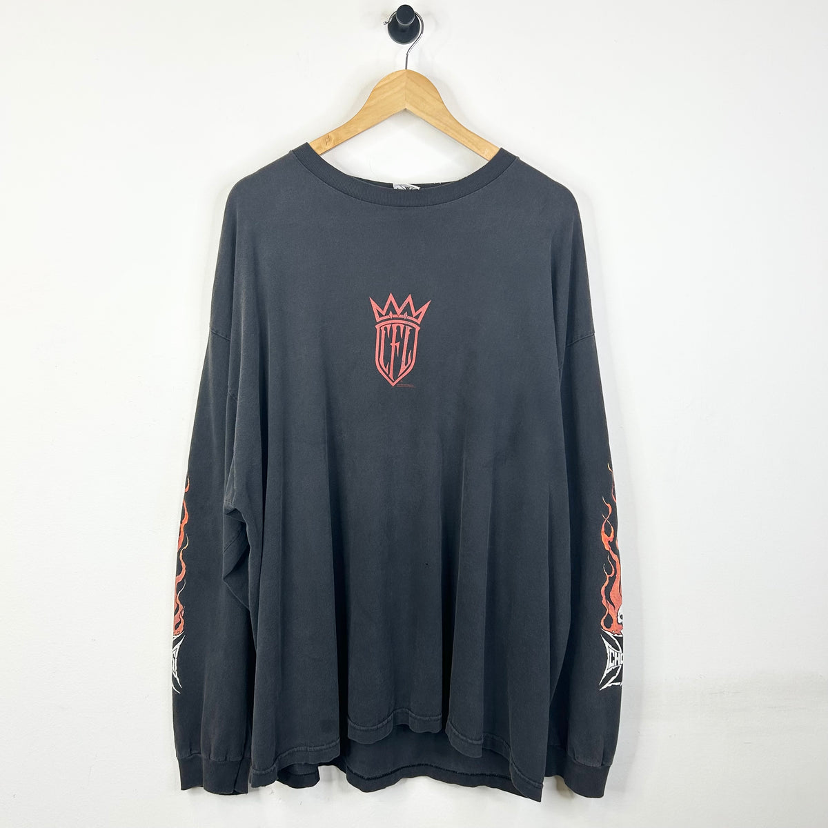 WEST COAST CHOPPERS FLAMING SKULL LONG SLEEVE