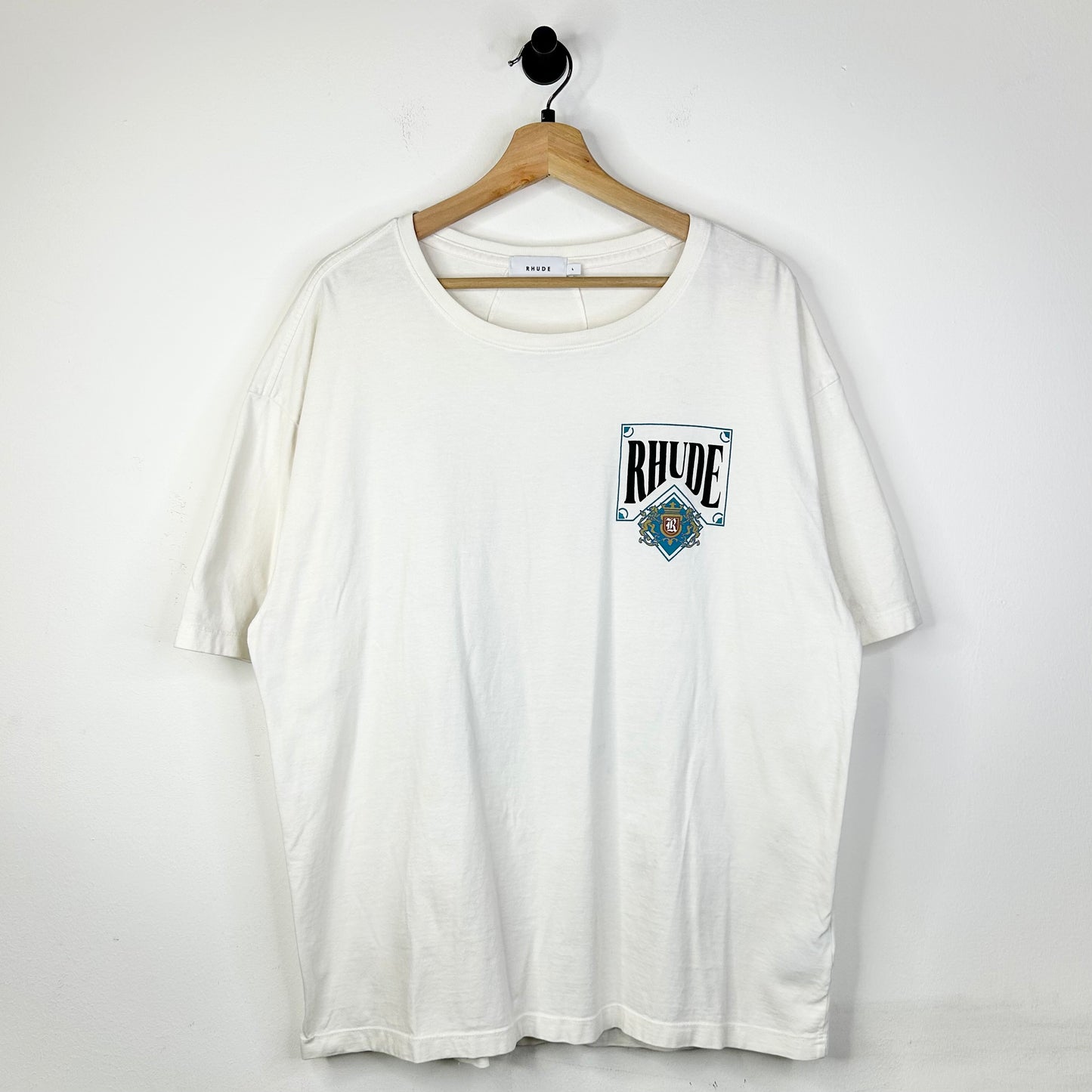 RHUDE CARD TEE WHITE