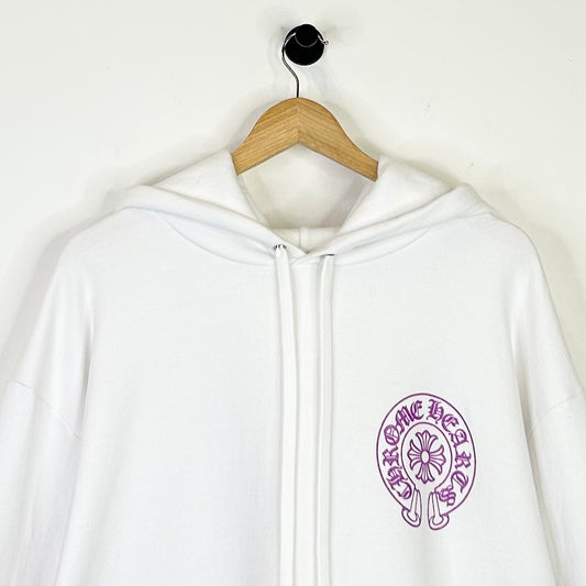 CHROME HEARTS PURPLE GLITTER WEBSITE HOODIE