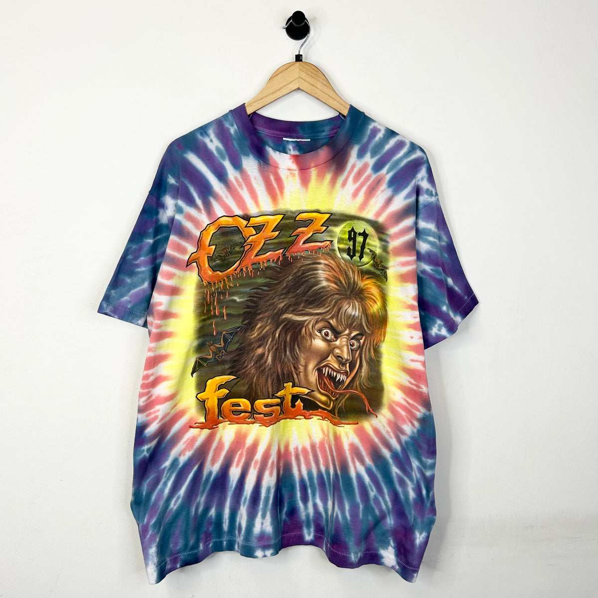 OZZY OSBOURN 1997 OZZ FEST TIE DYE TEE