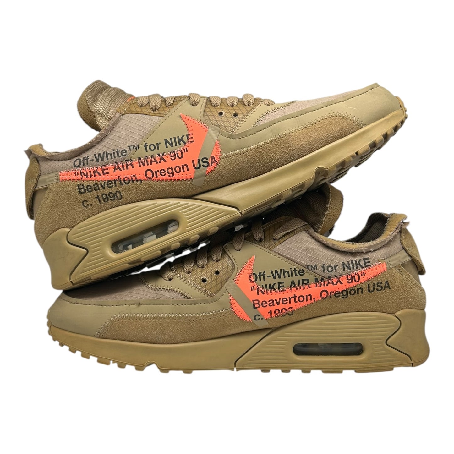 PREOWNED NIKE AIR MAX 90 OFF-WHITE DESERT ORE