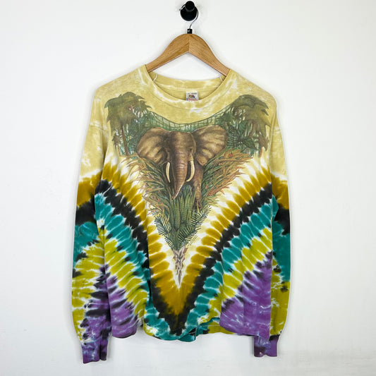 ELEPHANT TIE DYE LONG SLEEVE SHIRT