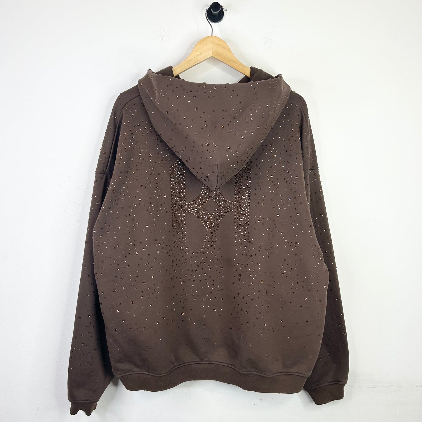 BIRTH OF ROYAL CHILD BROWN STARRY DIAMOND HOODIE
