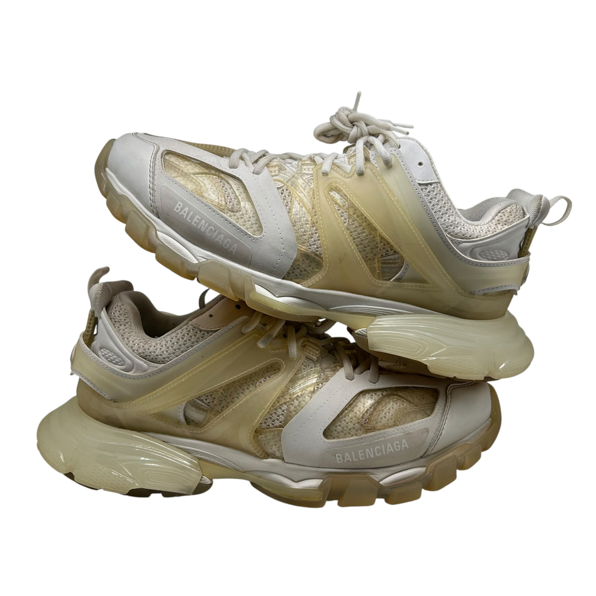 BALENCIAGA TRACK WHITE CLEAR SOLE