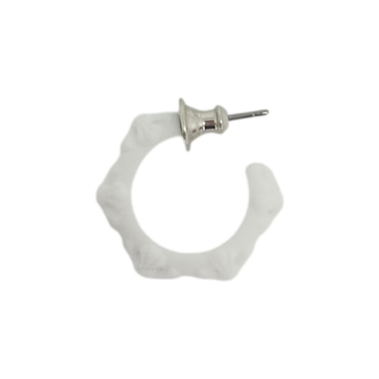 CHROME HEARTS CROSS BAND HOOP SILICONE EARRING