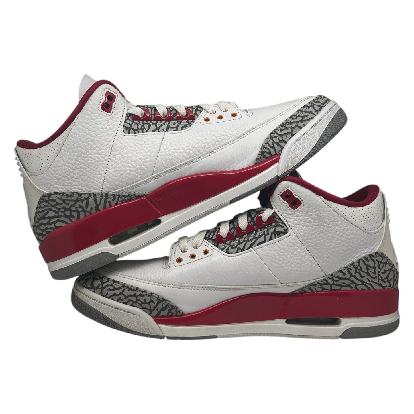 PREOWNED JORDAN 3 CARDINAL RED SZ 13