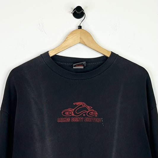 ORANGE COUNTY CHOPPERS BLACK/RED LONG SLEEVE