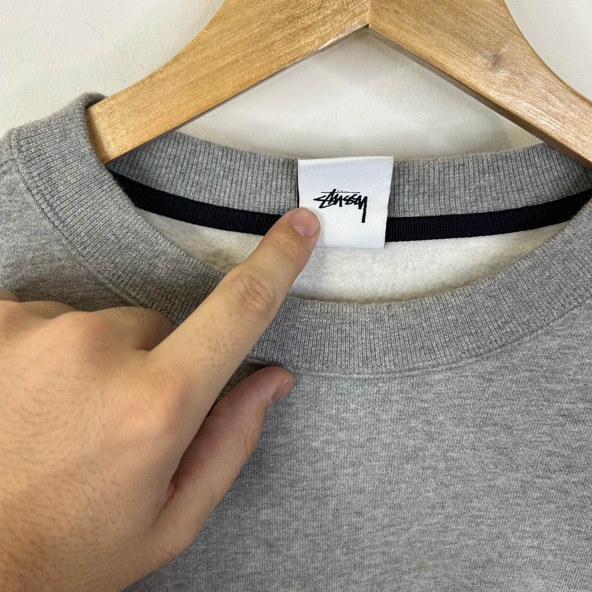 STUSSY x NIKE CREWNECK GREY