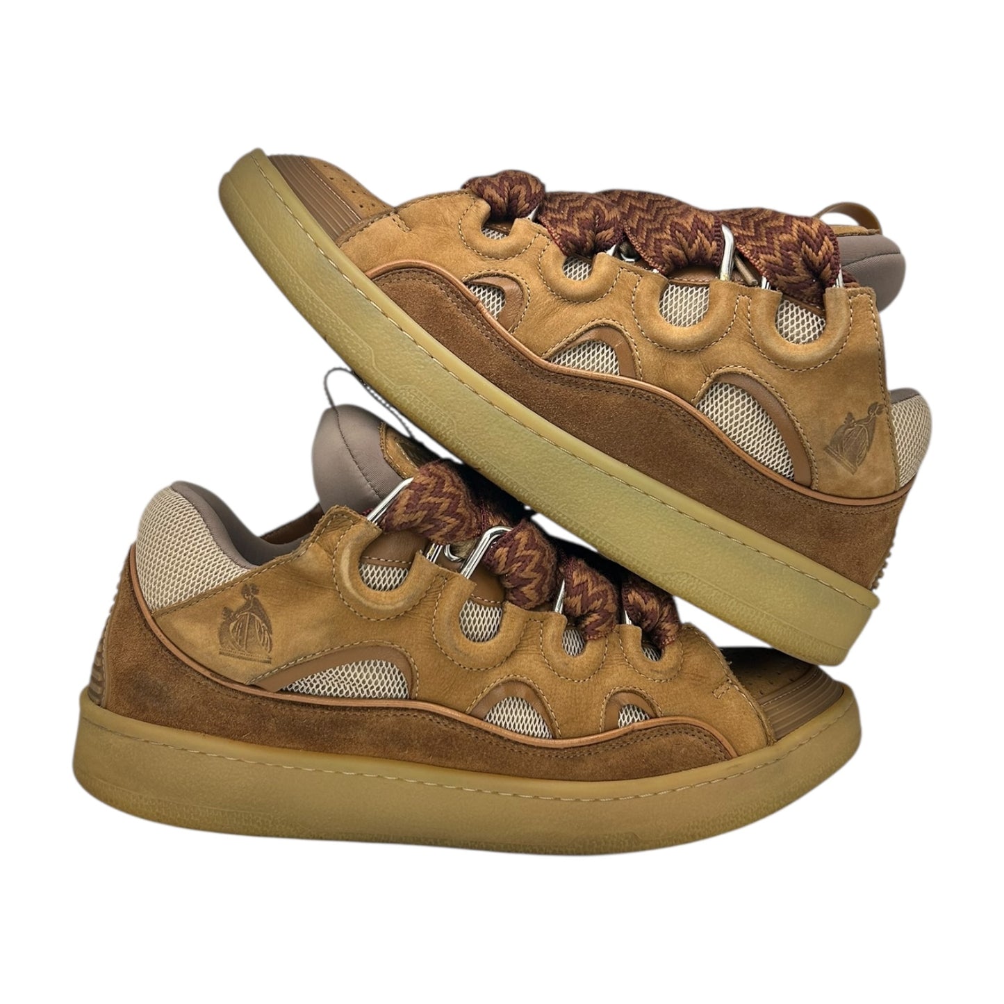 PREOWNED LAVIN CURB SNEAKERS HONEY