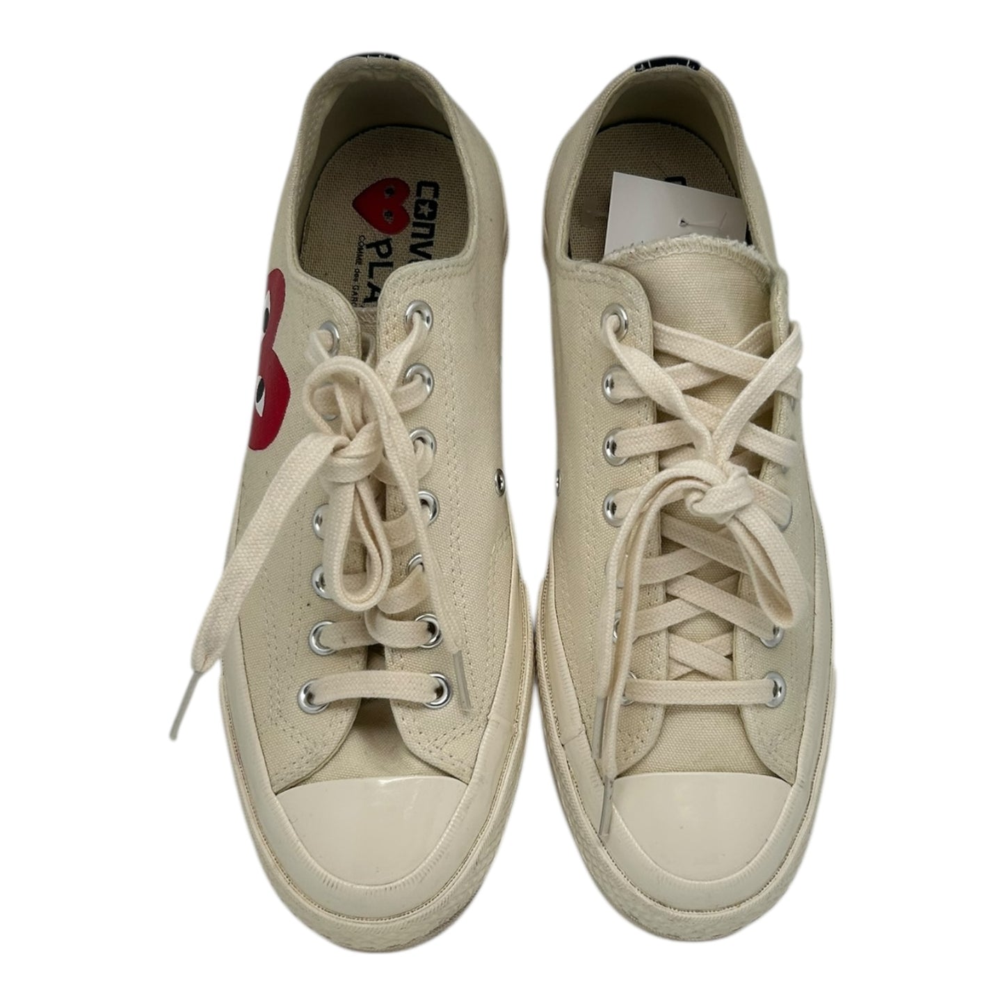 PREOWNED CONVERSE CDG PLAY LOW CREAM