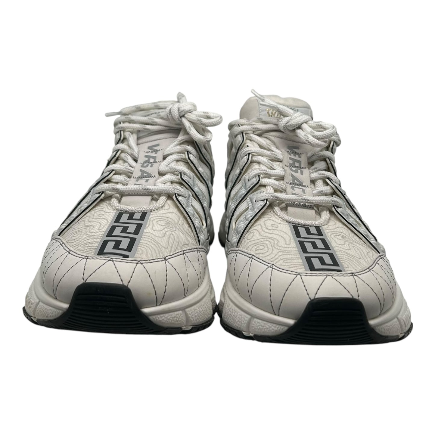 PREOWNED VERSACE TRIGRECA WHITE