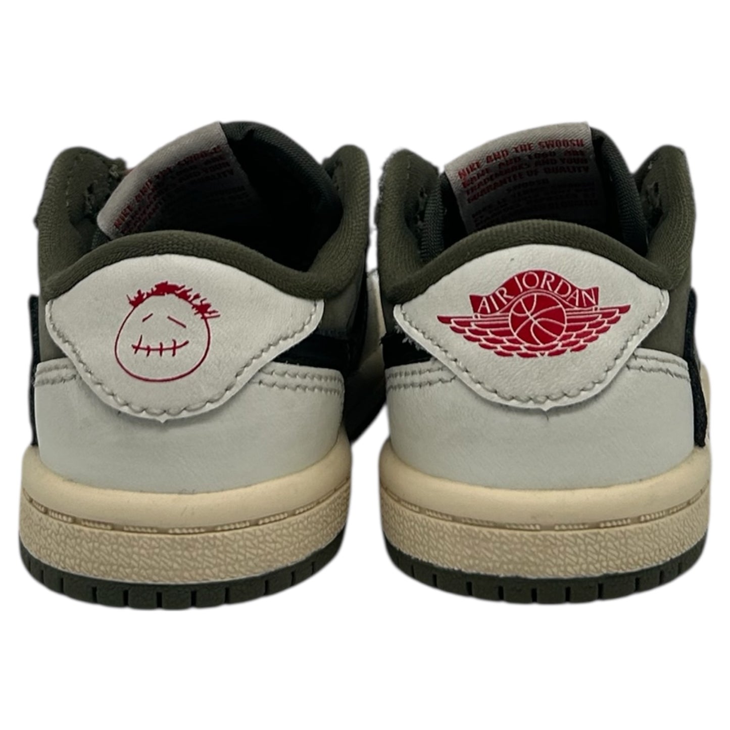 PREOWNED JORDAN 1 LOW X TRAVIS SCOTT OLIVE