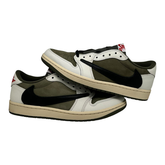 PREOWNED TRAVIS SCOTT JORDAN 1 LOW MEDIUM OLIVE SZ 11