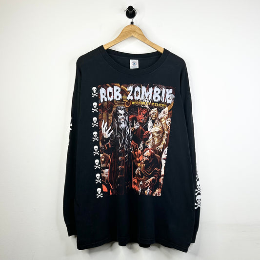 ROB ZOMBIE HELLBILLY DELUXE SKULL SLEEVE TEE