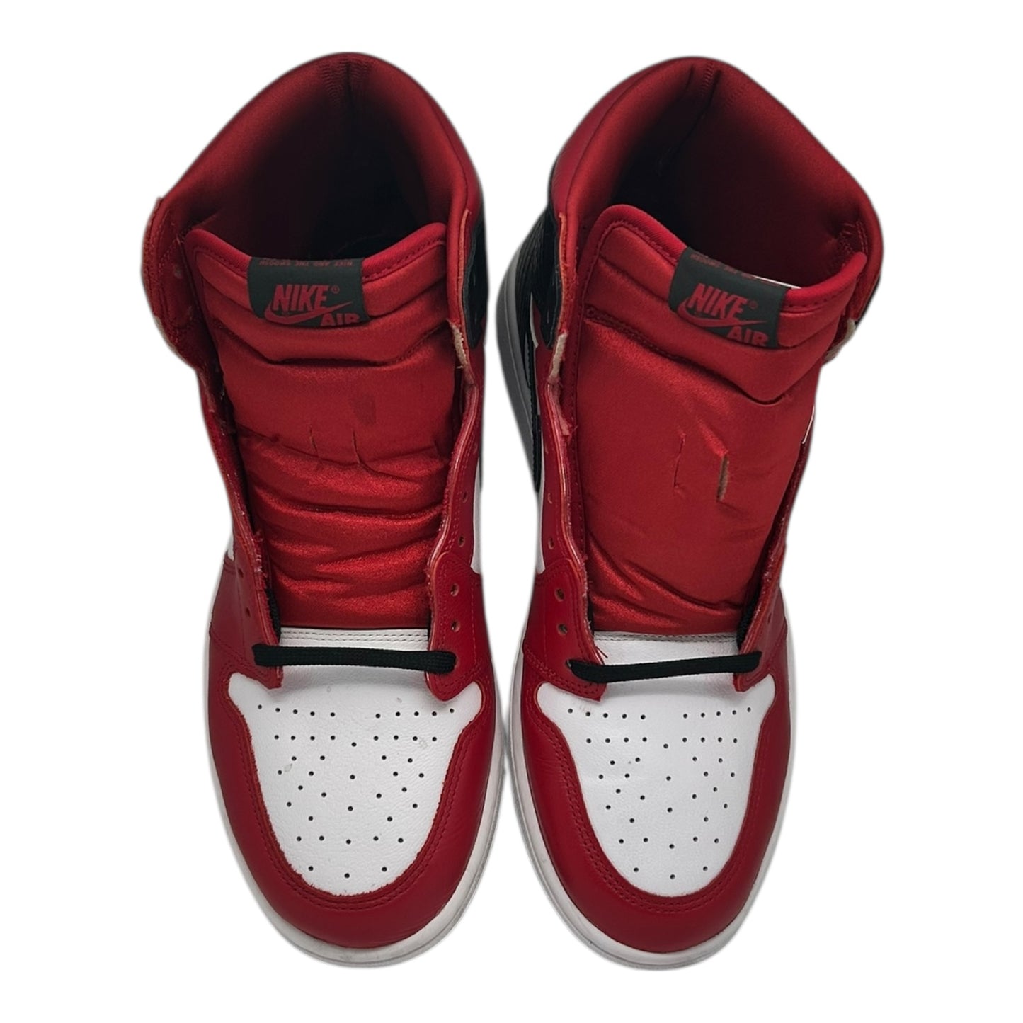 PREOWNED JORDAN 1 HIGH SATIN SNAKESKIN CHICAGO SIZE 10.5 M