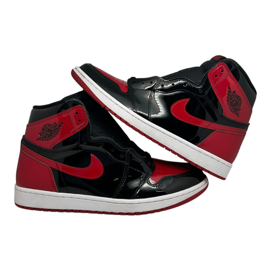 PREOWNED JORDAN 1 HIGH PATENT BRED SZ 11