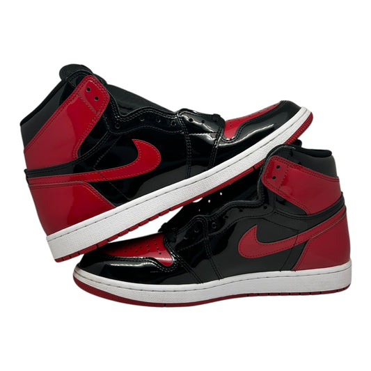 PREOWNED JORDAN 1 HIGH PATENT BRED SZ 11