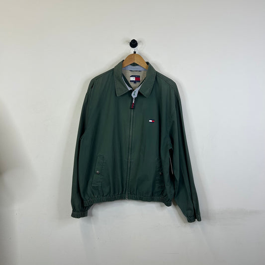 TOMMY HILFIGER HUNTER GREEN HARINGTON JACKET