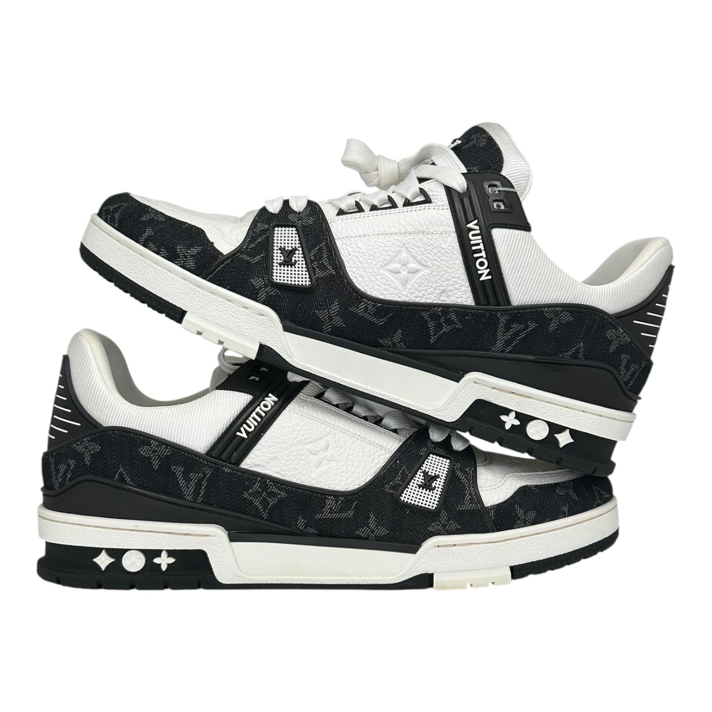 PREOWNED LOUIS VUITTON TRAINER BLACK DENIM
