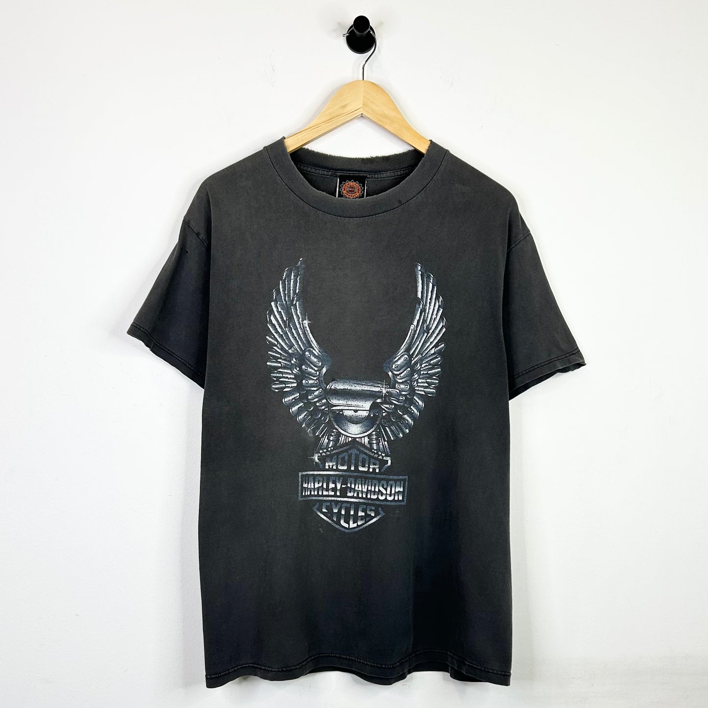HARLEY DAVIDSON CHROME WINGED ENGINE TEE