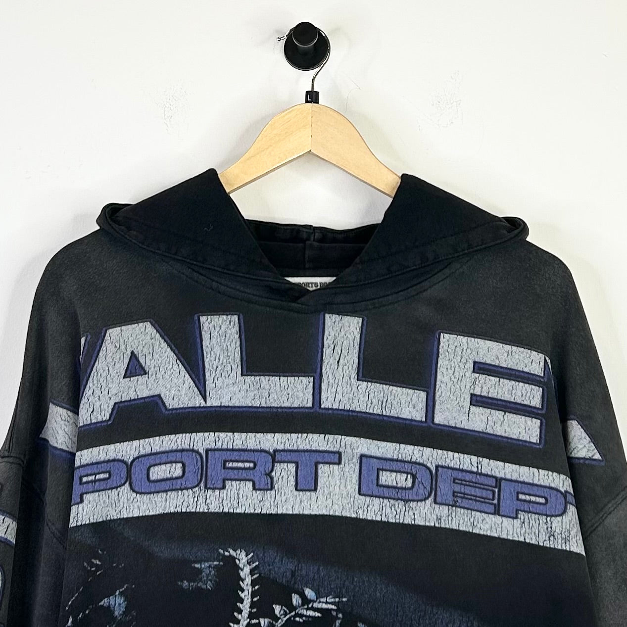 VALE FOREVER WATCHDOG HOODIE SWEATSHIRT VINTAGE BLACK