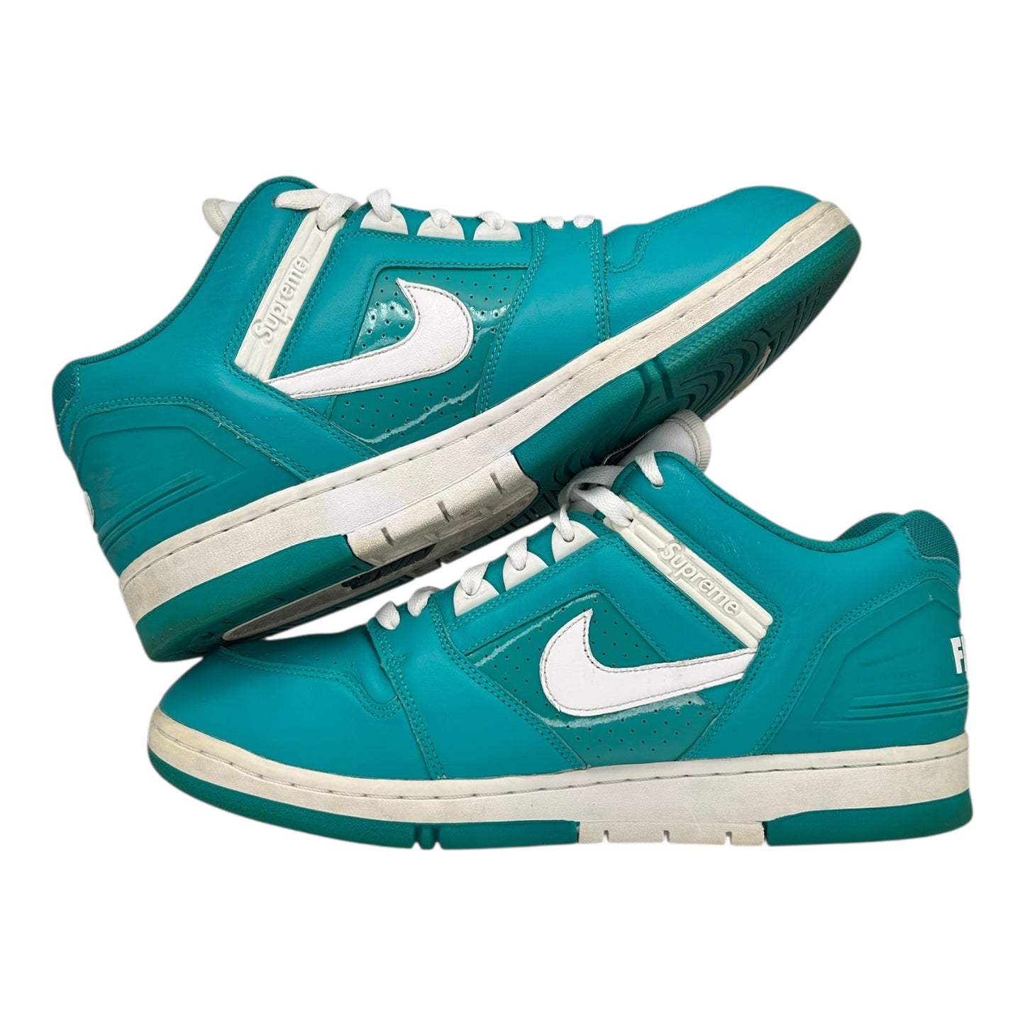 PREOWNED NIKE SB AIR FORCE 2 LOW SUPREME EMERALD