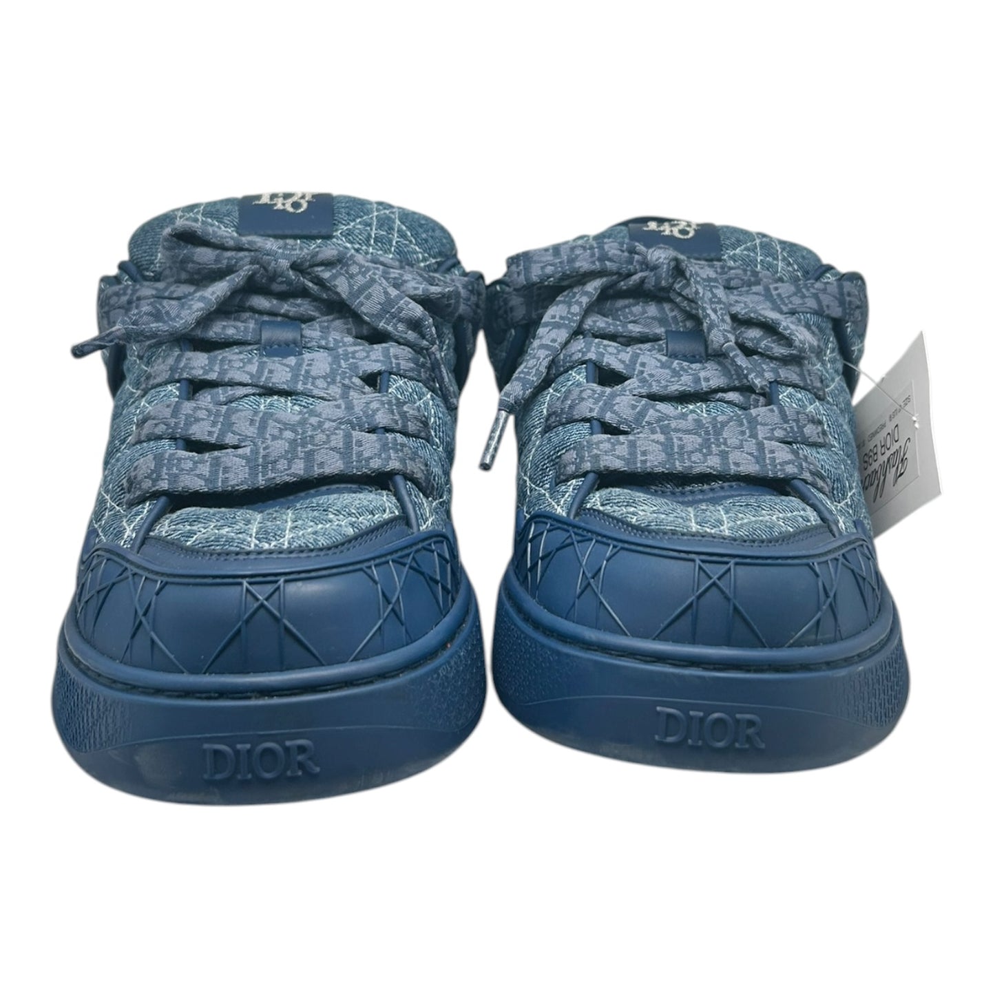 PREOWNED DIOR B9S SKATER SNEAKER NAVY BLUE