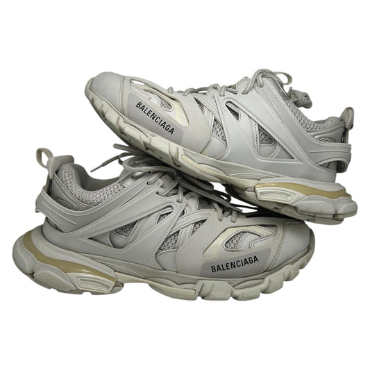 PREOWNED BALENCIAGA TRACK RUNNER LIGHT GREY SZ 11