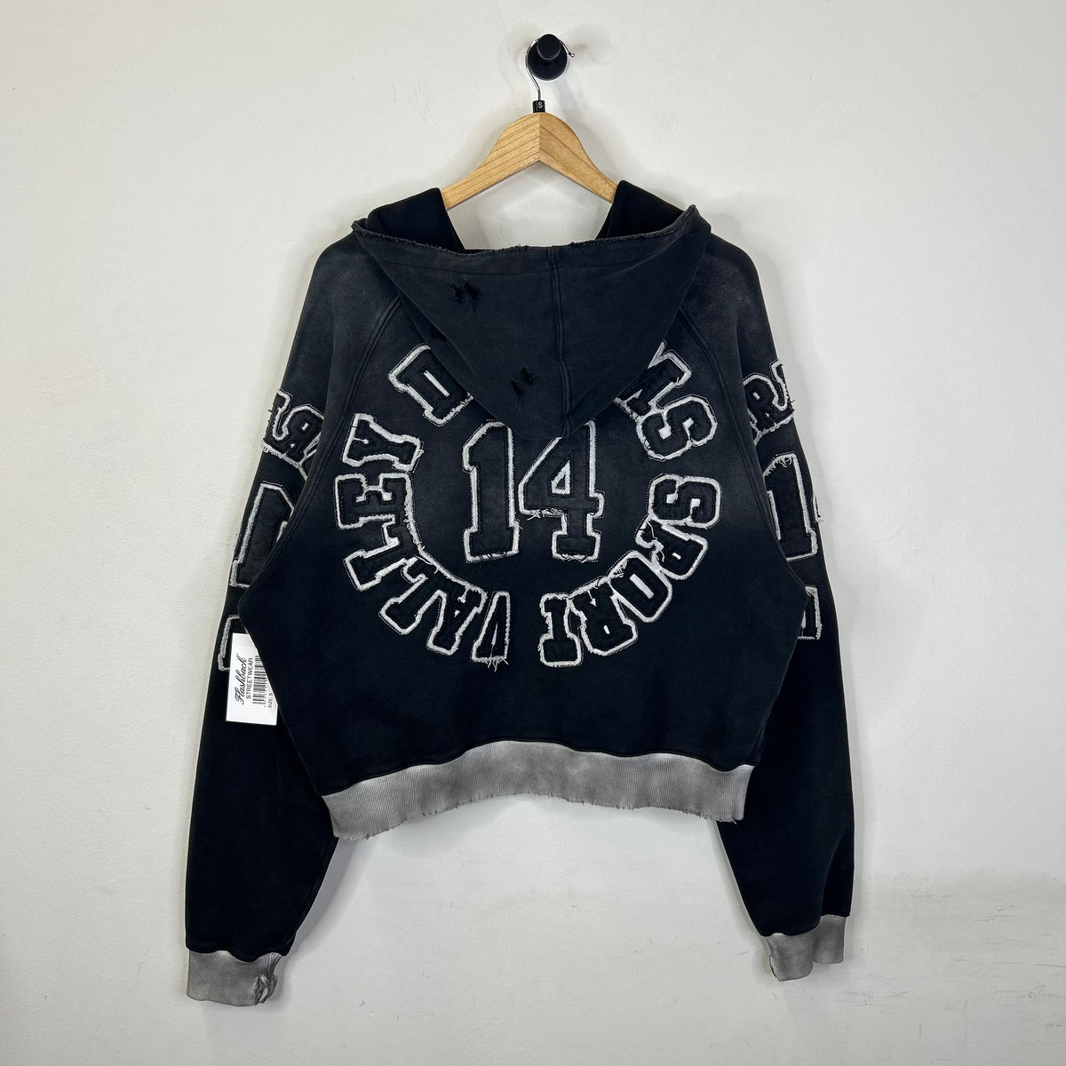 VALE FOREVER ANTHEM ZIP UP HOODIE BLACK