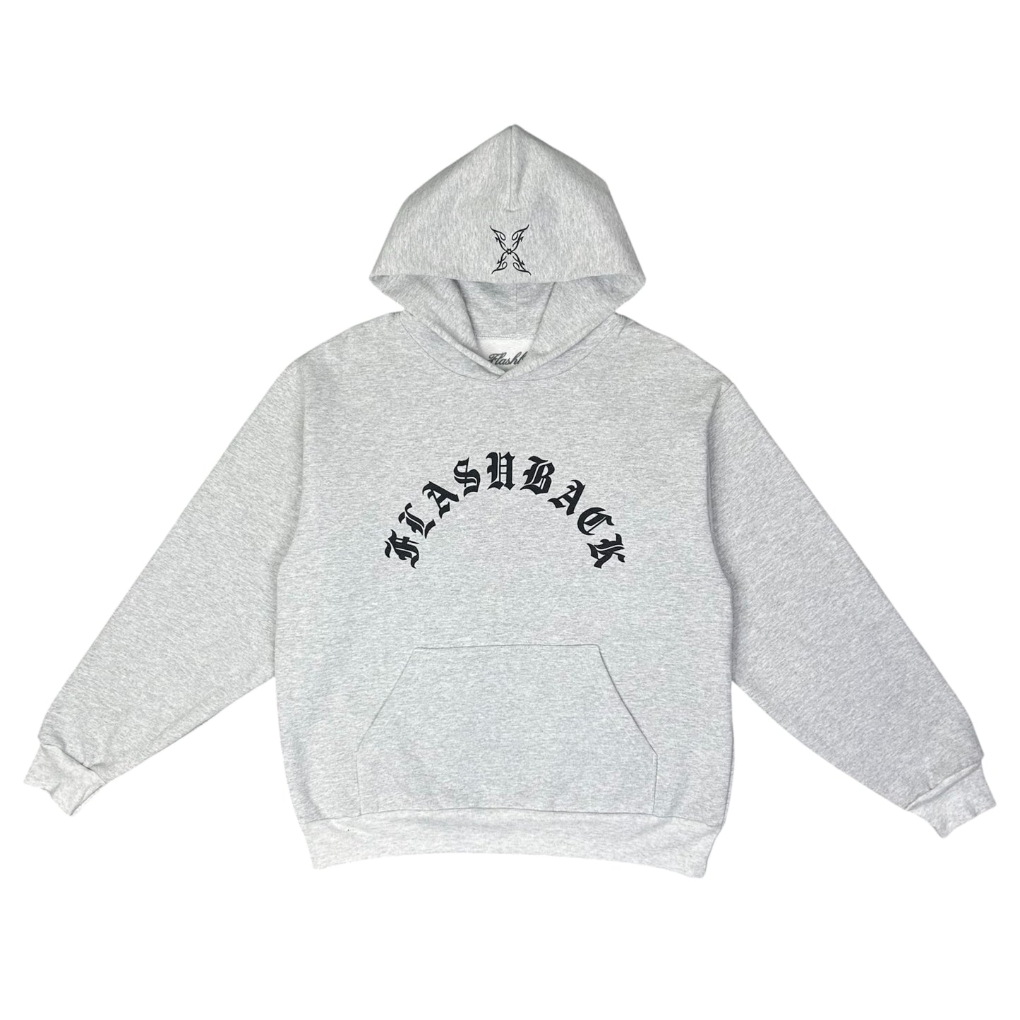 FLASHBACK ARC HEATHER GREY PULLOVER HOODIE