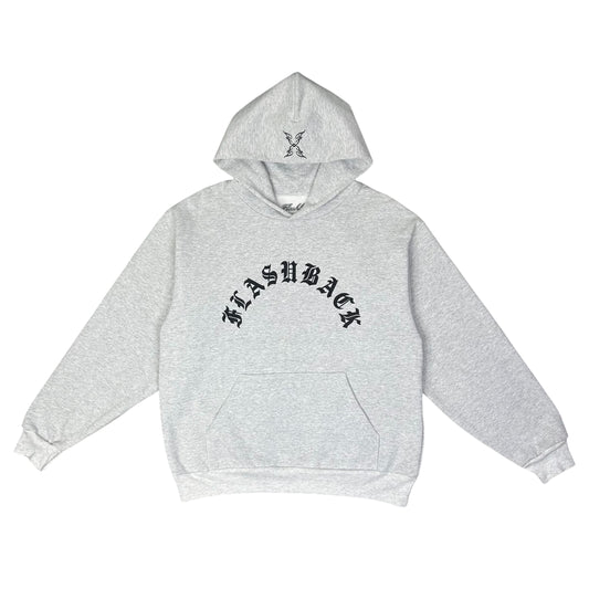 FLASHBACK ARC HEATHER GREY PULLOVER HOODIE