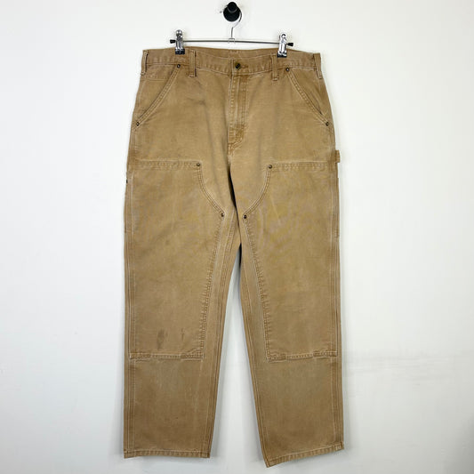 TAN FADED CARHARTT DOUBLE KNEES