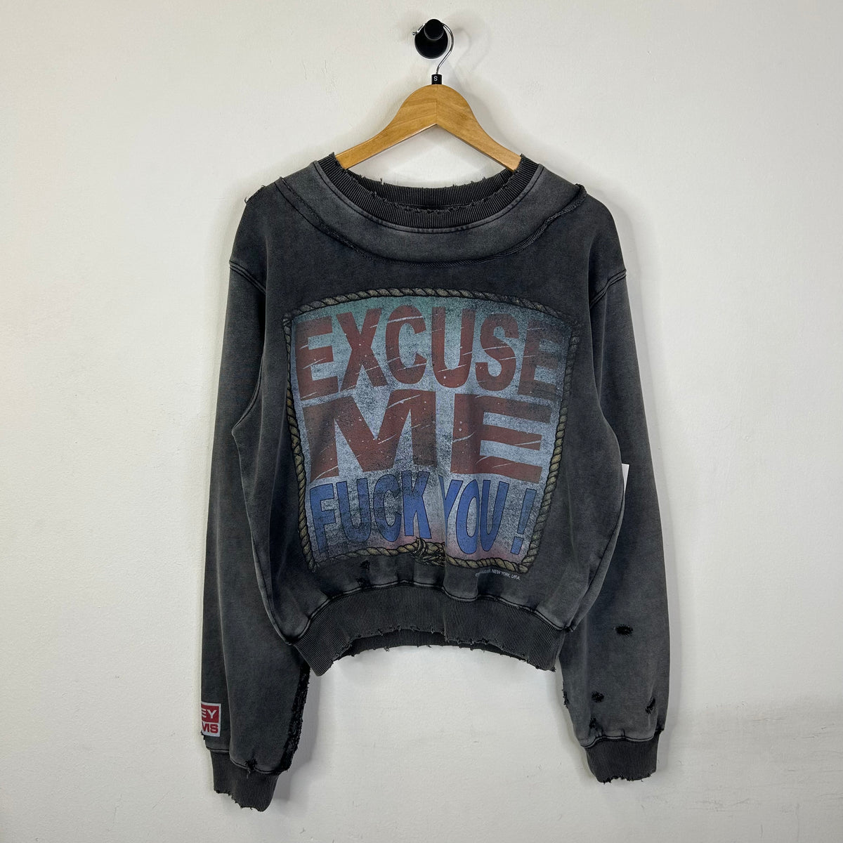 VALE FOREVER EXCUSE ME CREWNECK BLACK