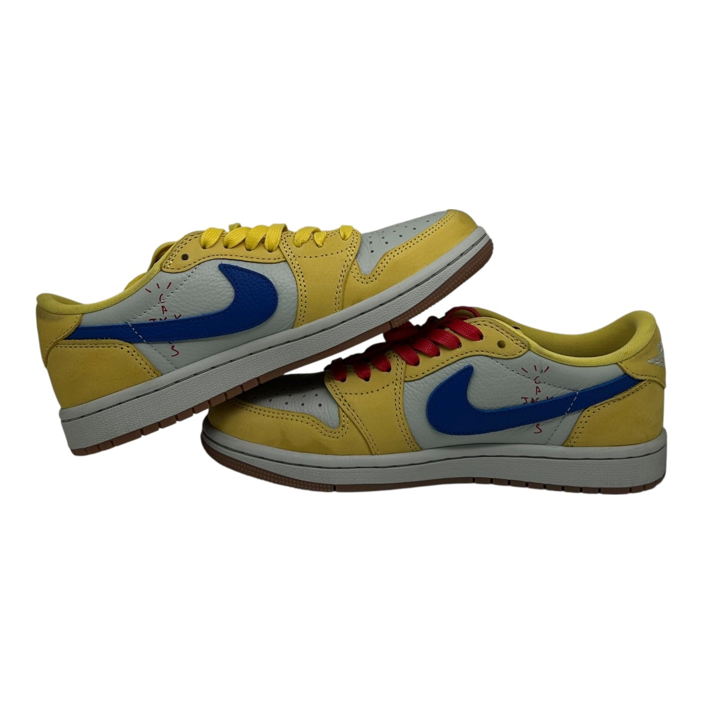 PREOWNED TRAVIS SCOTT JORDAN 1 LOW CANARY