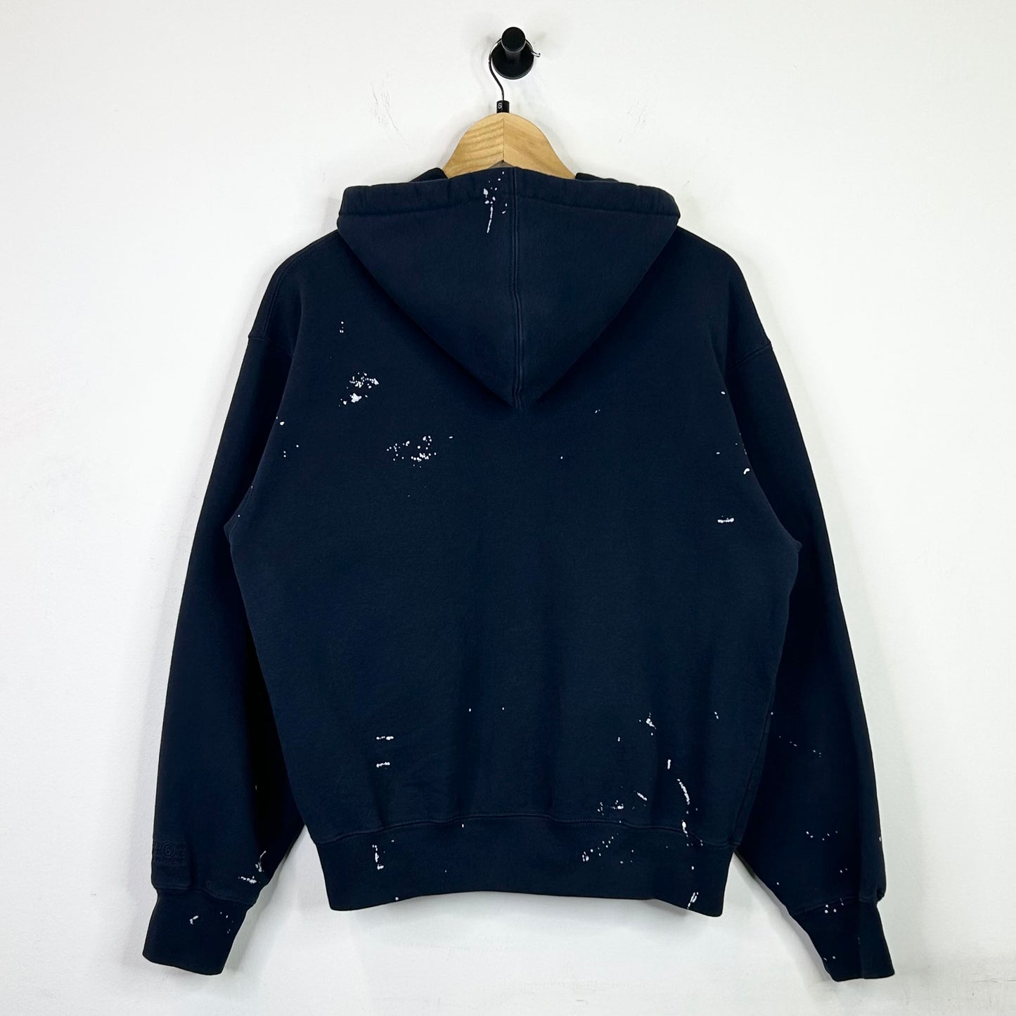 SUPREME x MM6 BOX LOGO ZIP UP HOODED SWEATSHIRT NAVY