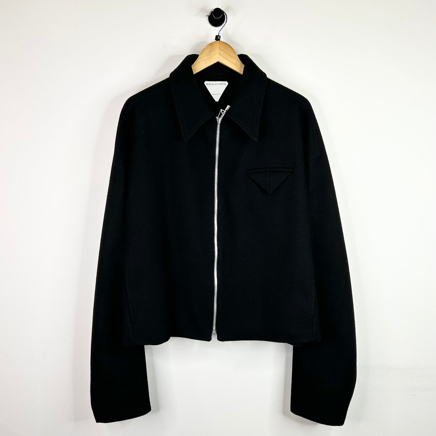 BOTTEGA VENETA WOOL CASHMERE JACKET BLACK