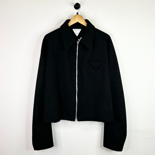 BOTTEGA VENETA WOOL CASHMERE JACKET BLACK
