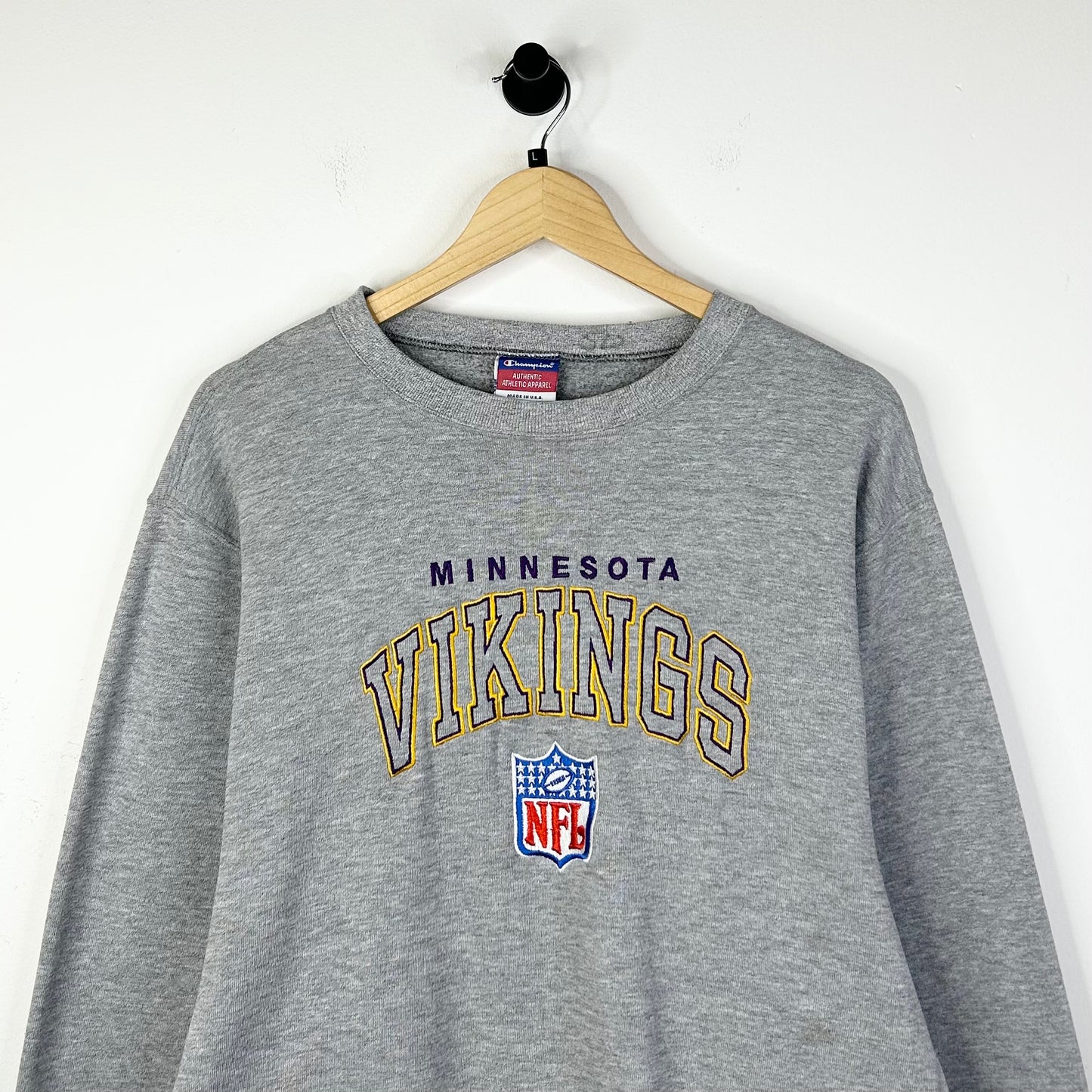 MINISOTA VIKINGS GREY CREWNECK
