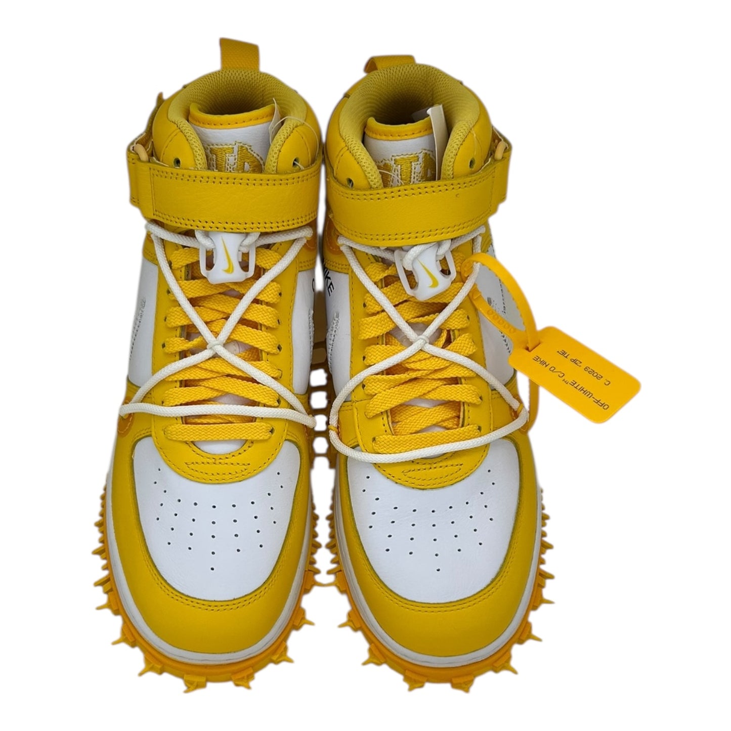 PREOWNED NIKE AIR FORCE 1 MID SP OFF WHITE VARSITY