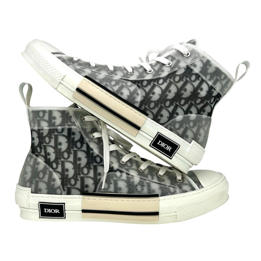 PREOWNED DIOR B23 WHITE BLACK OBLIQUE