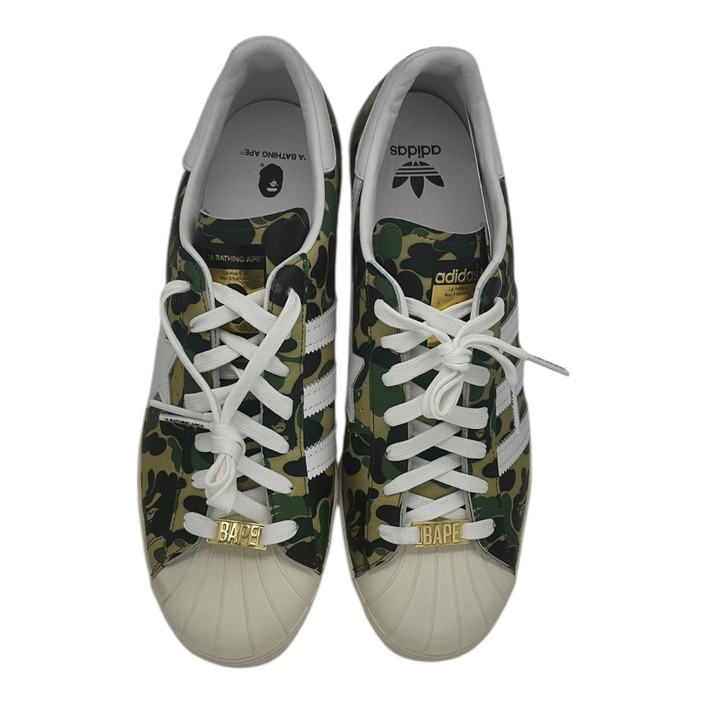 PREOWNED ADIDAS SUPERSTAR 80S BAPE CAMO SZ11.5