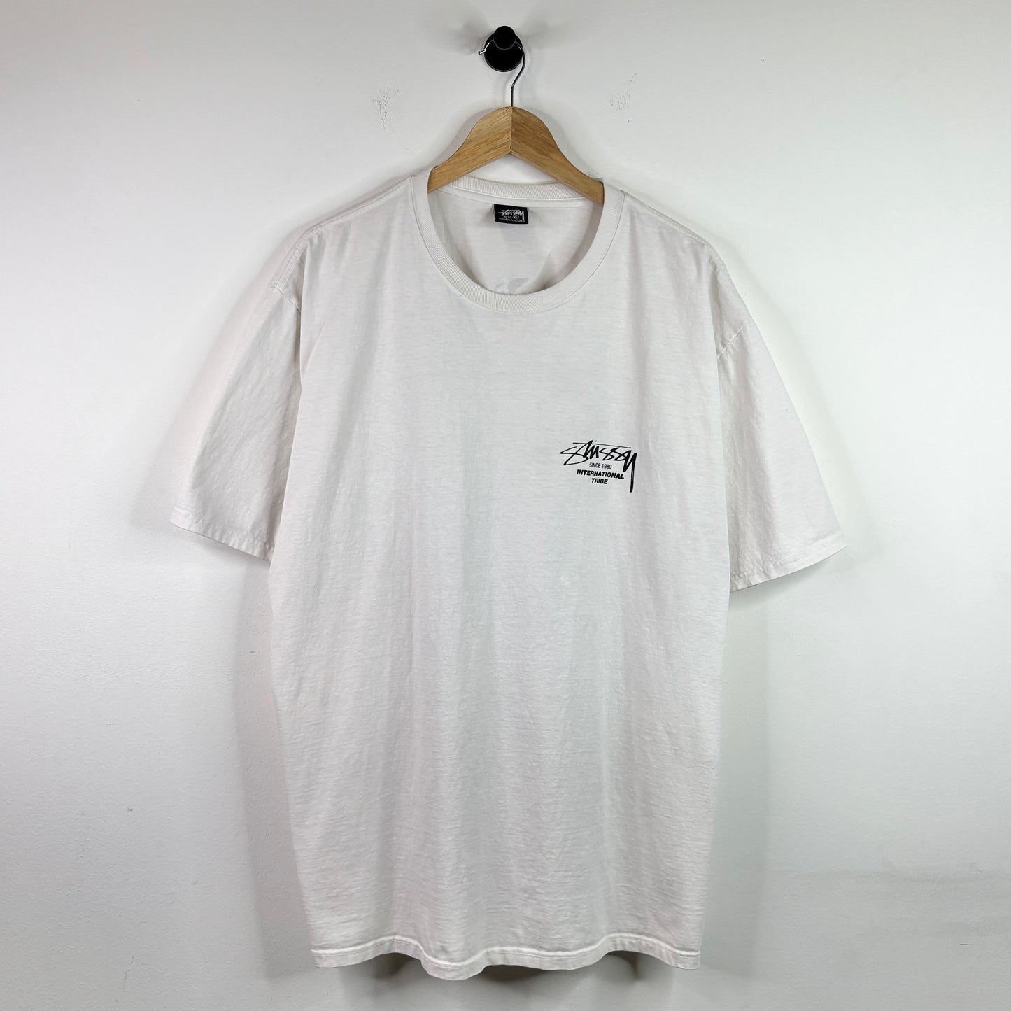 STUSSY INTERNATIONAL TRIBE WHITE TEE