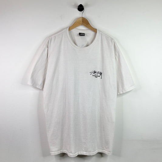 STUSSY INTERNATIONAL TRIBE WHITE TEE