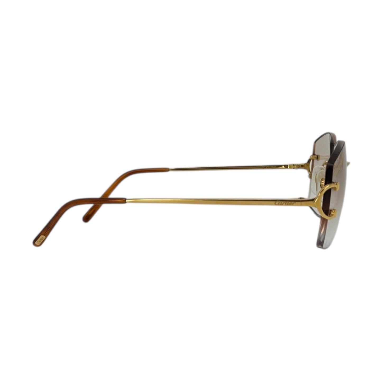 CARTIER BIG C GOLD SUNGLASSES