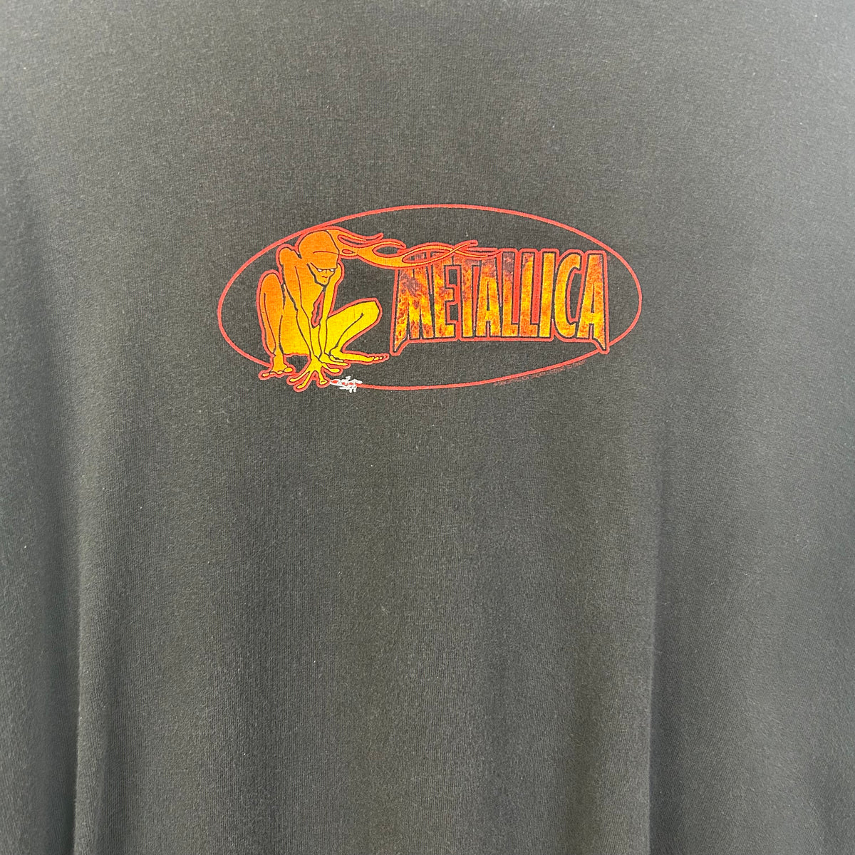 METALICA BLACK LONGSLEEVE ORANGE OVAL GRAPHIC